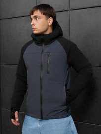 Geacă Staff mei soft shell dark gray & black