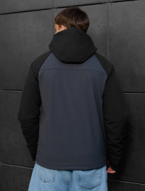 Geacă Staff mei soft shell dark gray & black