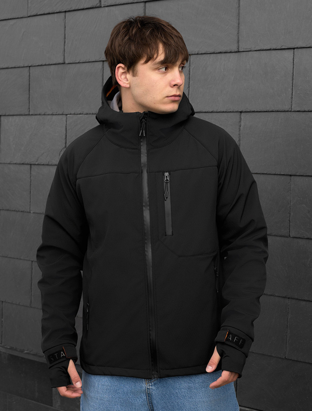 Geacă Staff mei soft shell black