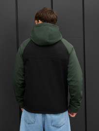 Geacă Staff soft shell cu black & khaki