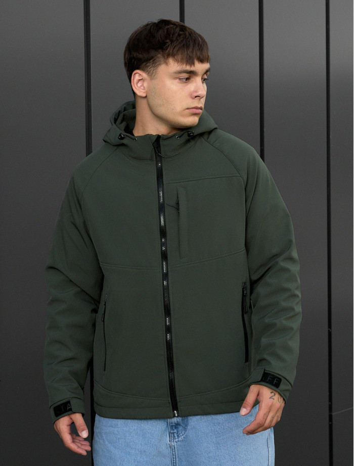 Geacă Staff soft shell cu khaki