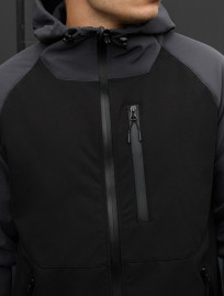 Geacă Staff bu soft shell dark gray & black