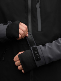 Geacă Staff bu soft shell dark gray & black