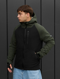Geacă Staff bu soft shell khaki & black
