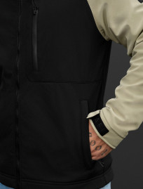 Geacă soft shell Staff re black & light olive