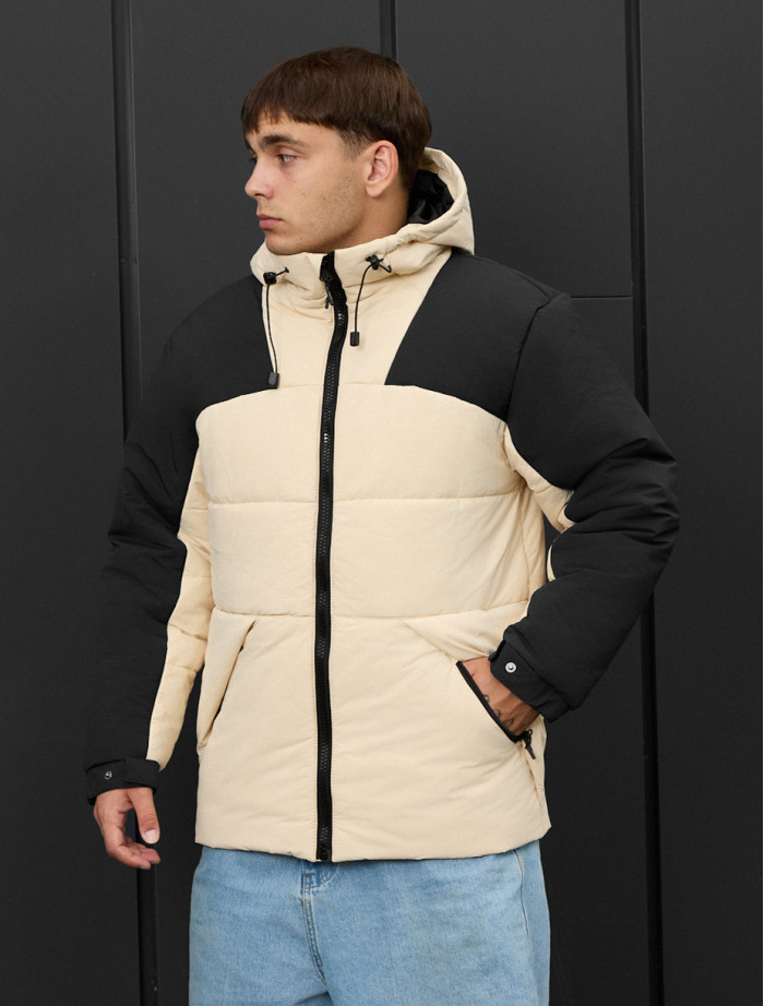 Geacă de iarnă Staff tund milk & black