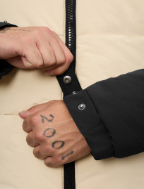 Geacă de iarnă Staff tund milk & black