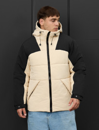 Geacă de iarnă Staff tund milk & black