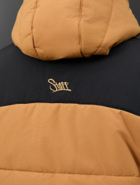 Geacă de iarnă Staff tund light brown & black