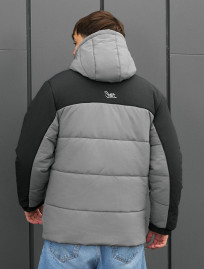 Geacă de iarnă Staff tund gray & black