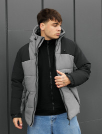 Geacă de iarnă Staff tund gray & black