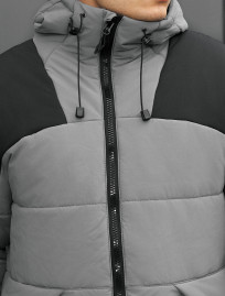 Geacă de iarnă Staff tund gray & black