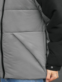 Geacă de iarnă Staff tund gray & black