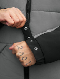 Geacă de iarnă Staff tund gray & black