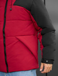 Geacă de iarnă Staff tund red & black