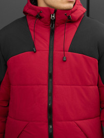 Geacă de iarnă Staff tund red & black