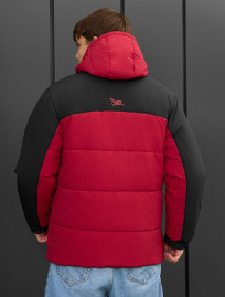 Geacă de iarnă Staff tund red & black