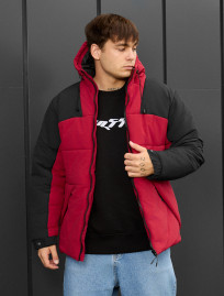 Geacă de iarnă Staff tund red & black