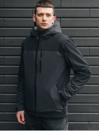 Geacă Staff geo black & gray
