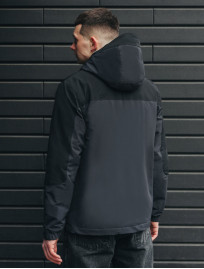 Geacă Staff geo black & gray
