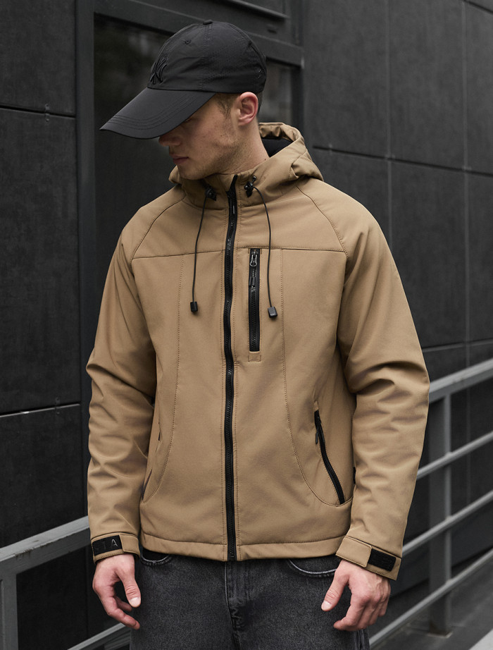 Geacă Staff di light brown