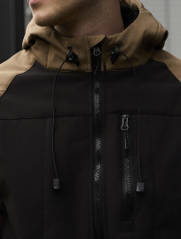 Geacă Staff di light brown & black