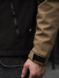 Geacă Staff di light brown & black