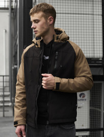 Geacă Staff di light brown & black
