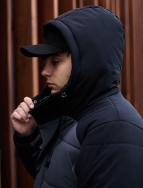Geacă de iarnă Staff ho black & gray