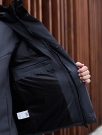 Geacă de iarnă Staff ho black & gray
