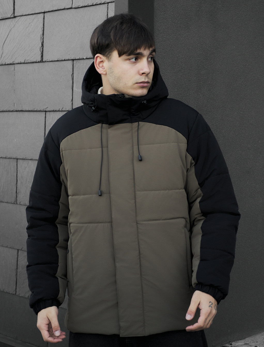 Geacă de iarnă Staff ho black & dark khaki