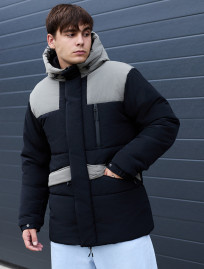 Geacă de iarnă Staff nex black & gray