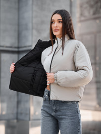 Geacă reversibilă de damă Staff huxy black & light gray