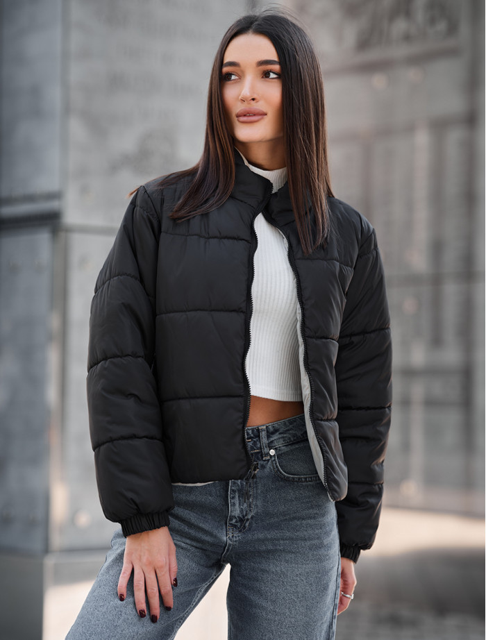 Geacă reversibilă de damă Staff huxy black & light gray