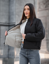 Geacă reversibilă de damă Staff huxy black & light gray