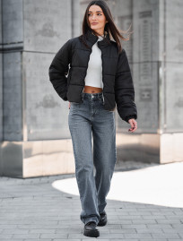 Geacă reversibilă de damă Staff huxy black & light gray