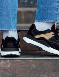 Adidași Staff black & beige