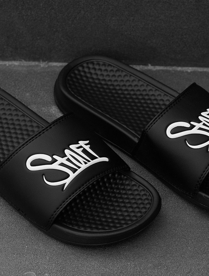 Papuci Staff black logo