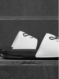 Papuci Staff white & black logo