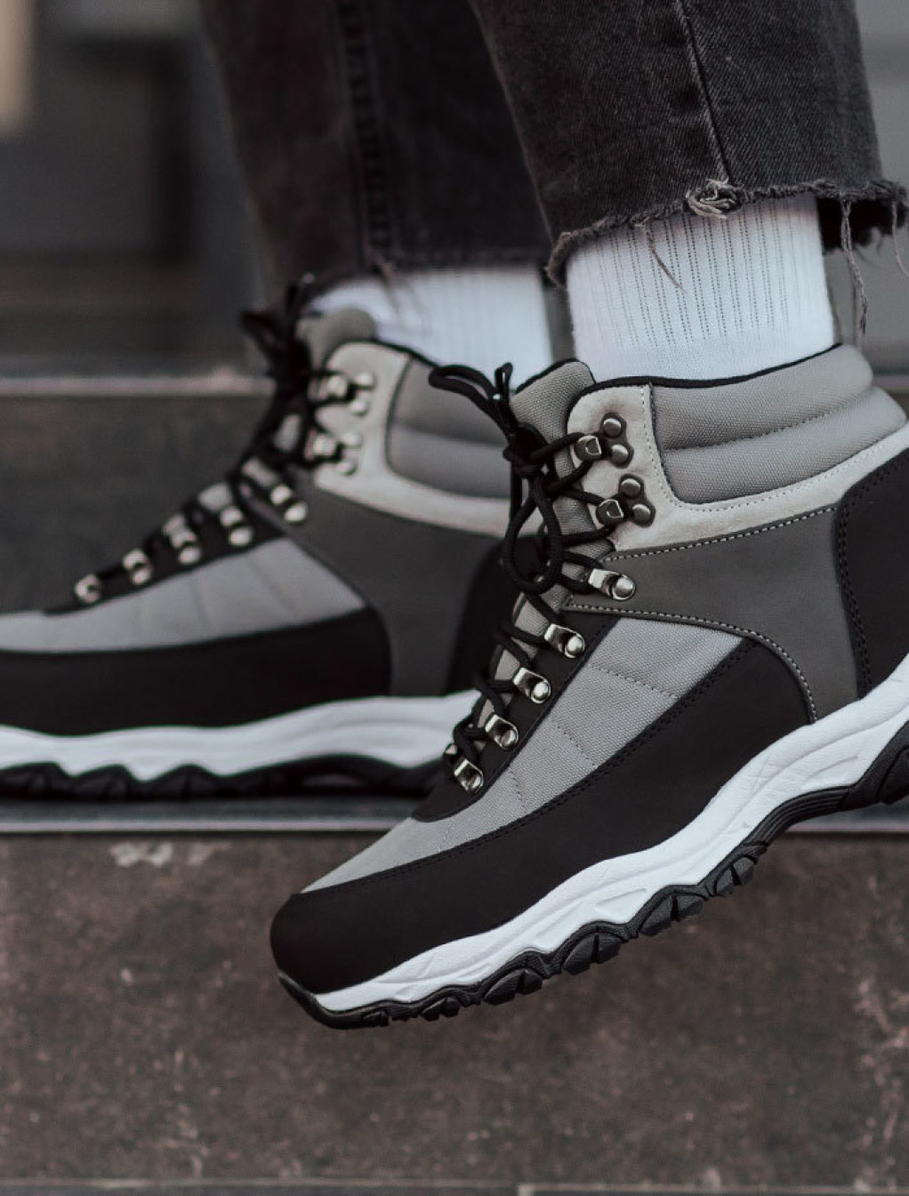 Buty zimowe Staff gray & black