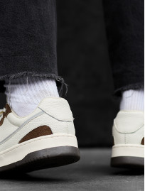 Adidași Staff white & brown