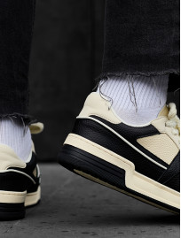 Adidași Staff beige & black