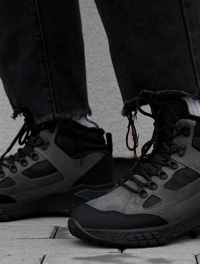 Adidași de iarnă Staff black & gray