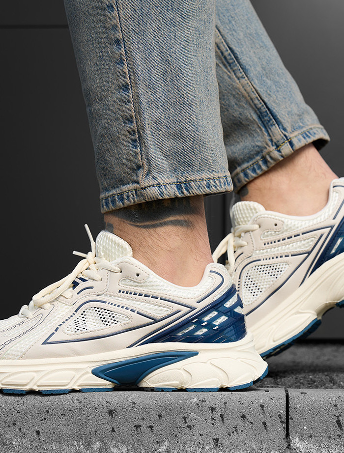 Adidași Staff beige & navy