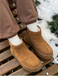 Cizme de damă Staff light brown (хутро)