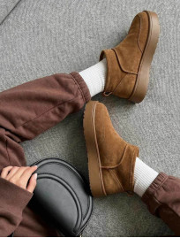 Cizme de damă Staff light brown (хутро)