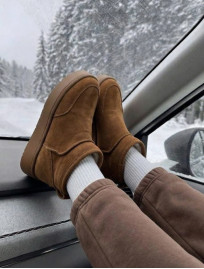 Cizme de damă Staff light brown (хутро)