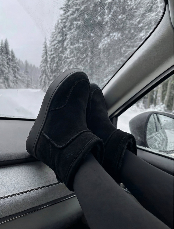 Cizme de damă Staff black (хутро)