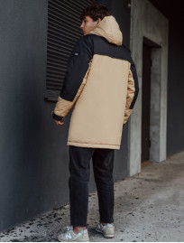 Parka de iarnă Staff sta beige & black