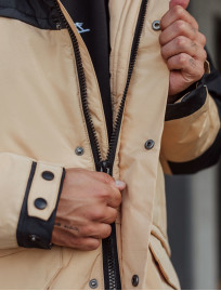 Parka de iarnă Staff sta beige & black